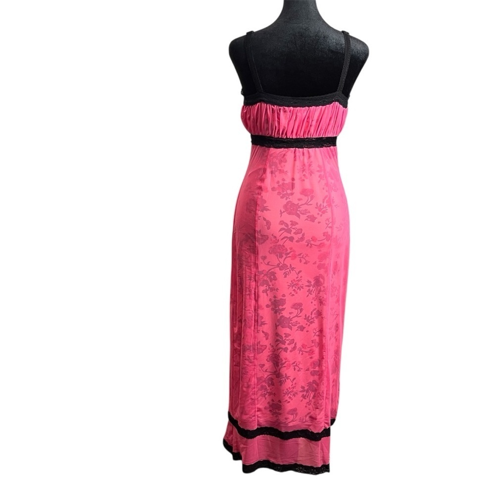 Y2K Vintage Urban Outfitters Floral Midi Babydoll Slip Dress Size Medium - Picture 6 of 10